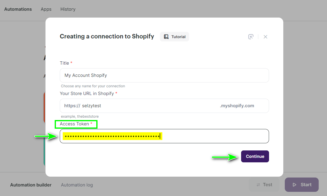 How to connect Selzy with Shopify 